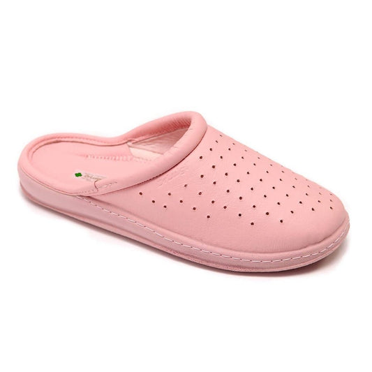 DrLuigi® Orthopädische Clogs für Damen - Bequeme medizinische Schuhe aus rosa Leder
