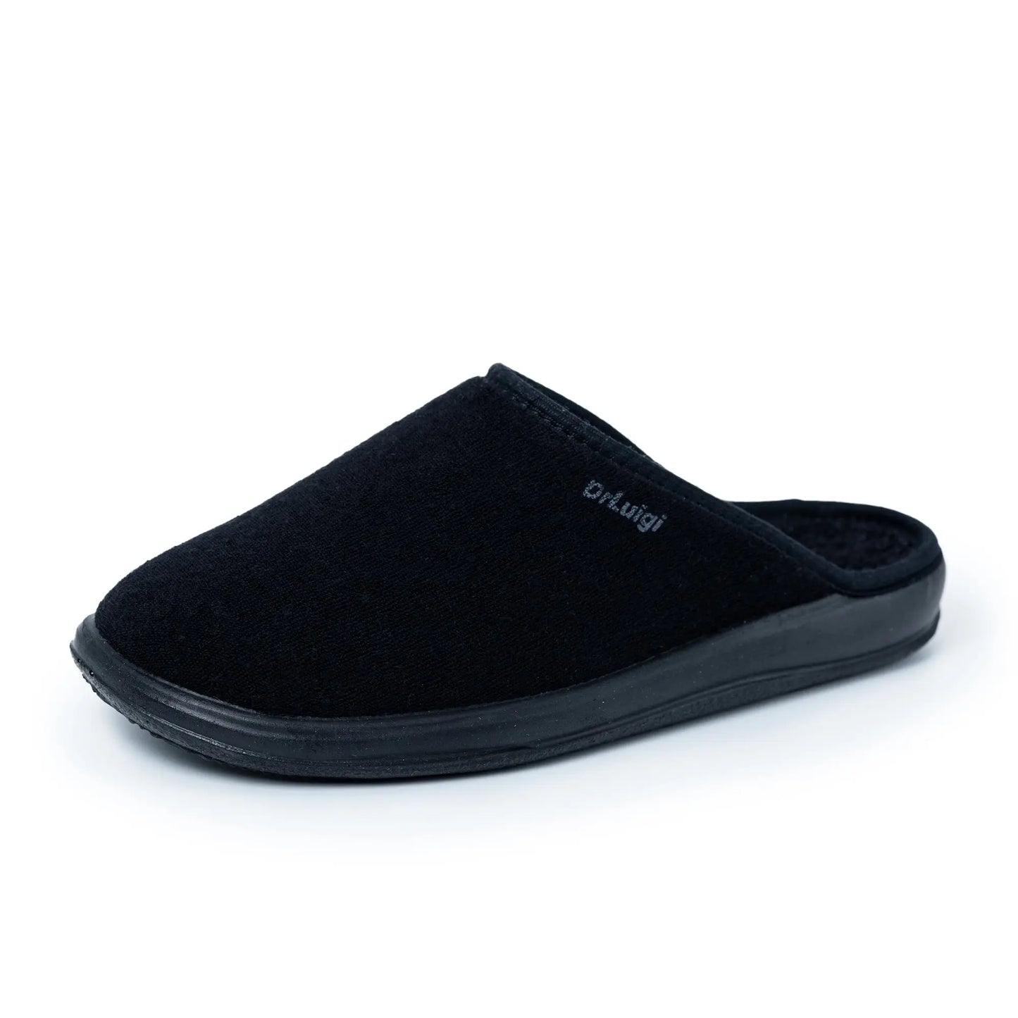 DrLuigi® Orthopedic Slippers for Men - Comfortable Medical Footwear Black drluigi