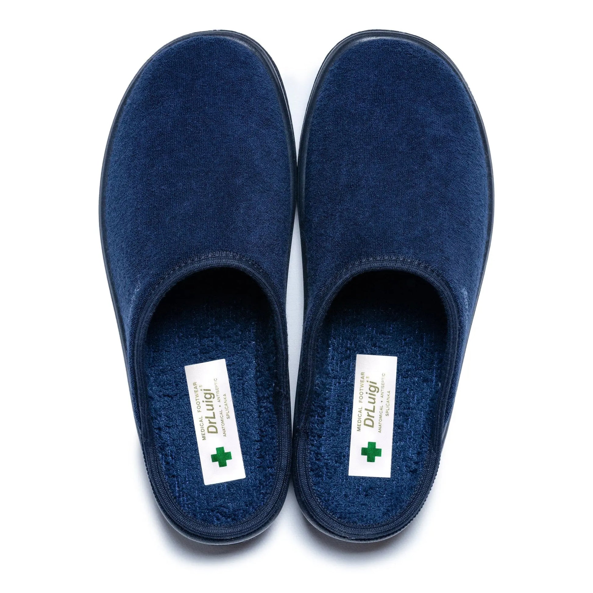 DrLuigi® Orthopedic Slippers for Men - Comfortable Medical Footwear Navy Blue drluigi
