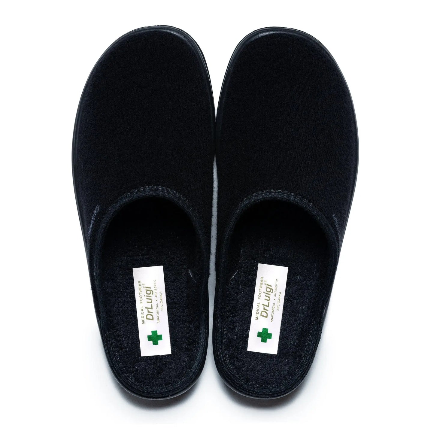 DrLuigi® Orthopedic Slippers for Women - Comfortable Medical Footwear Black drluigi