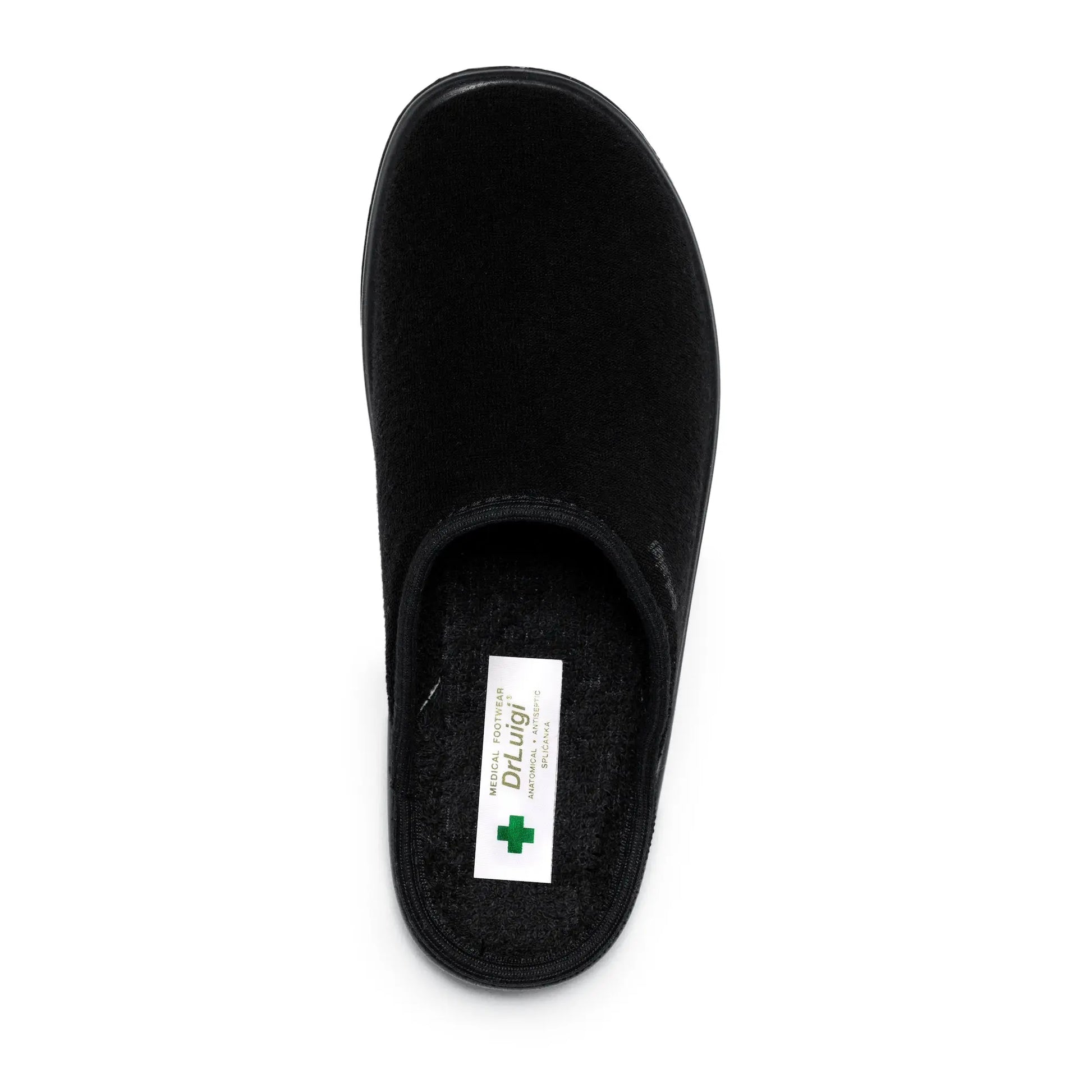 DrLuigi® Orthopedic Slippers for Women - Comfortable Medical Footwear Black drluigi