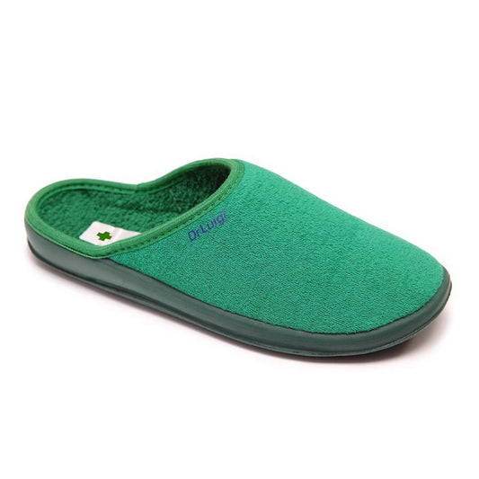 DrLuigi® green cotton medical slippers for men, main product view