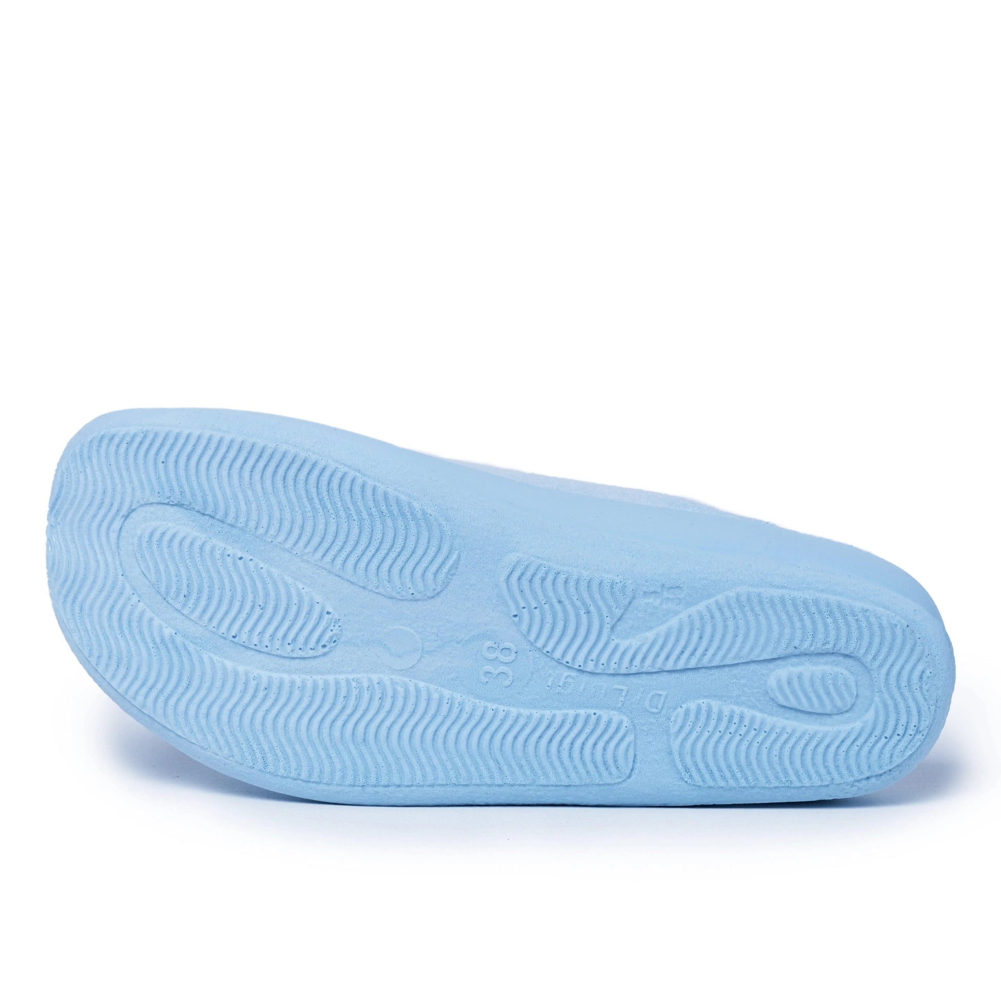 DrLuigi® baby blue medical slippers sole, non-slip tread pattern