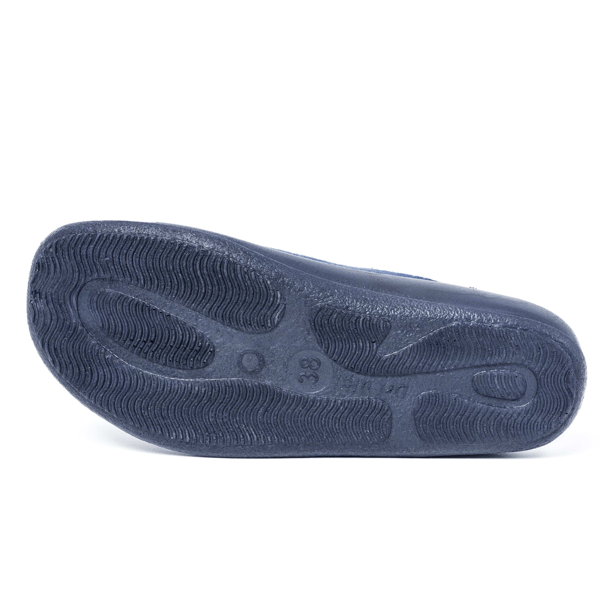 DrLuigi® navy blue medical slippers sole, non-slip tread pattern